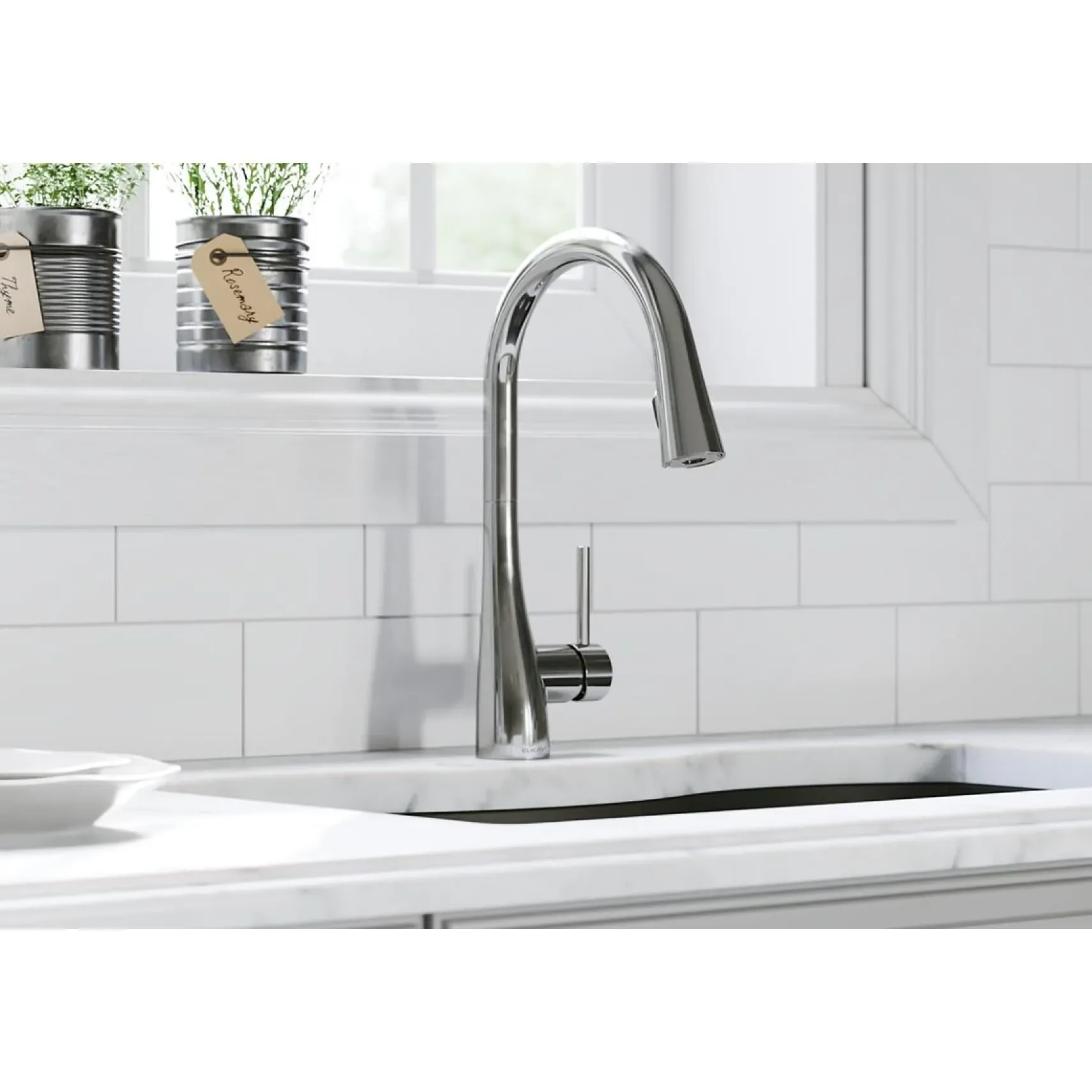 Elkay Forward Only Lever Handle Pull-down Spray Spout Brass ADA Kitchen Faucet, Chrome, LKGT4083CR