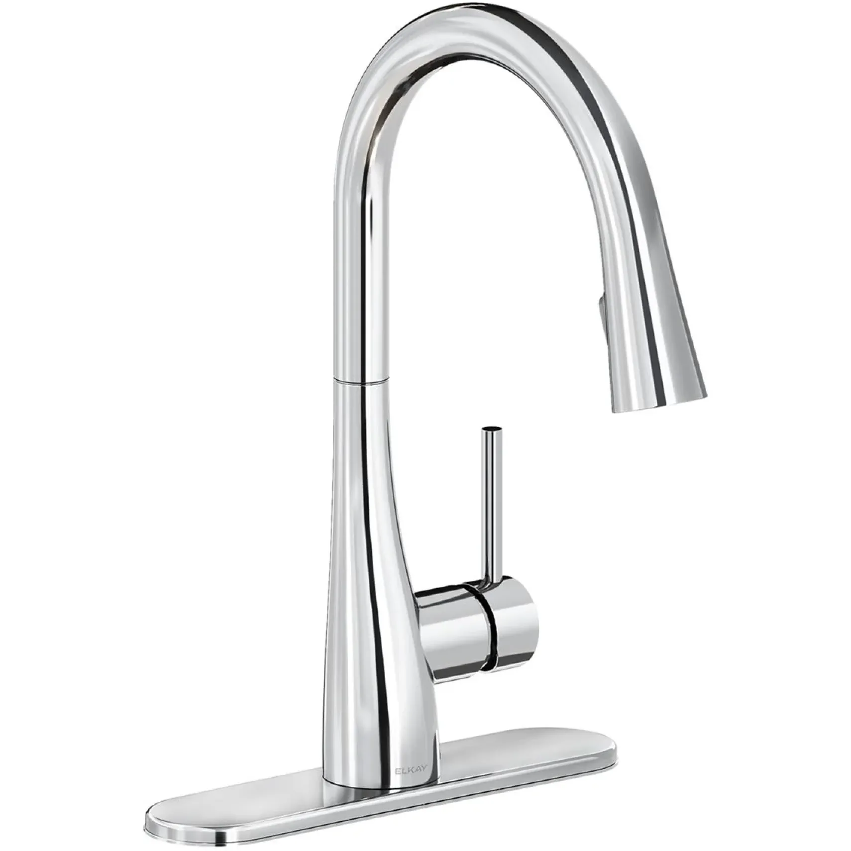 Elkay Forward Only Lever Handle Pull-down Spray Spout Brass ADA Kitchen Faucet, Chrome, LKGT4083CR