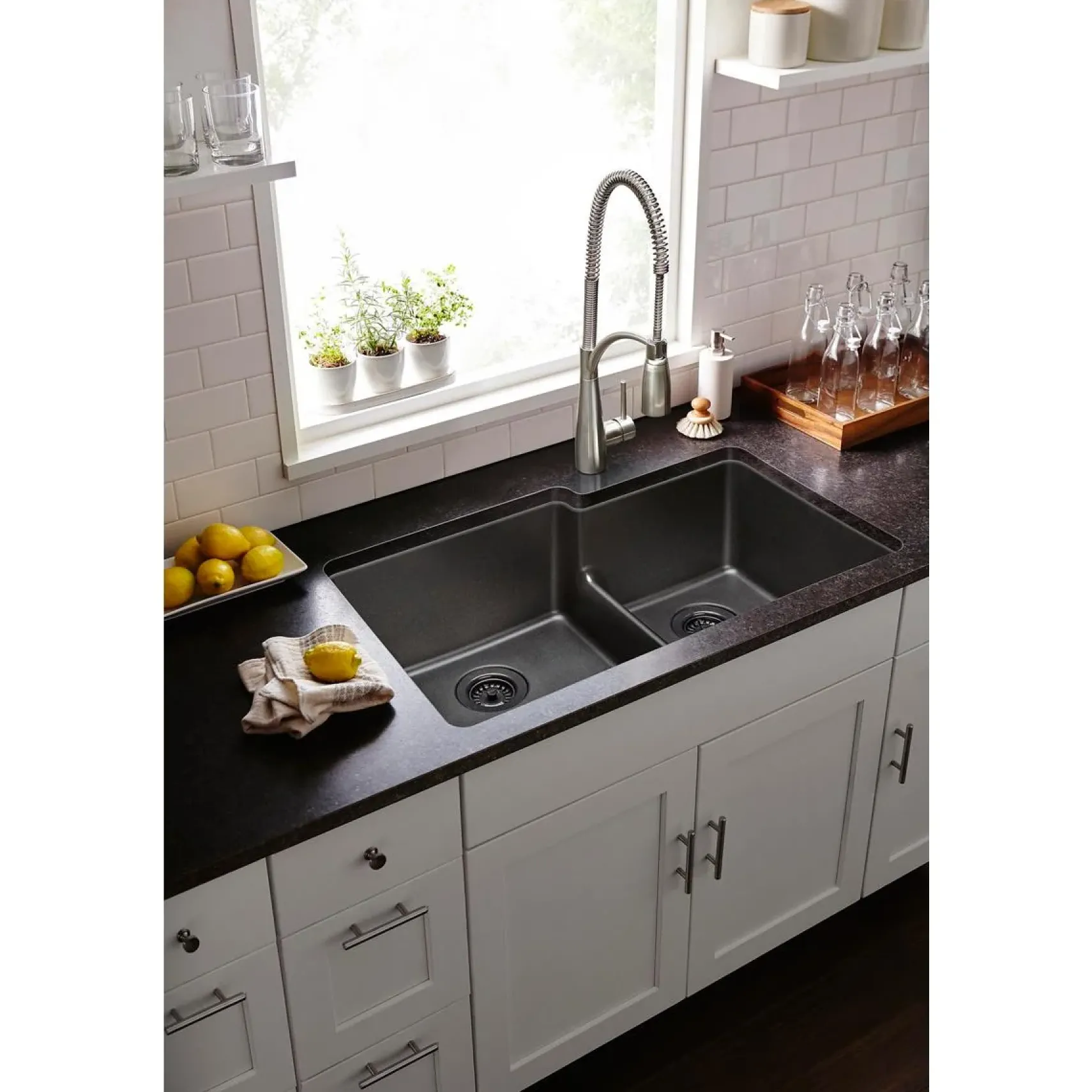 Elkay LKAV4061LS Avado Single Hole Kitchen Faucet with Semi-Professional Spout Forward Only Lever Handle Lustrous Steel