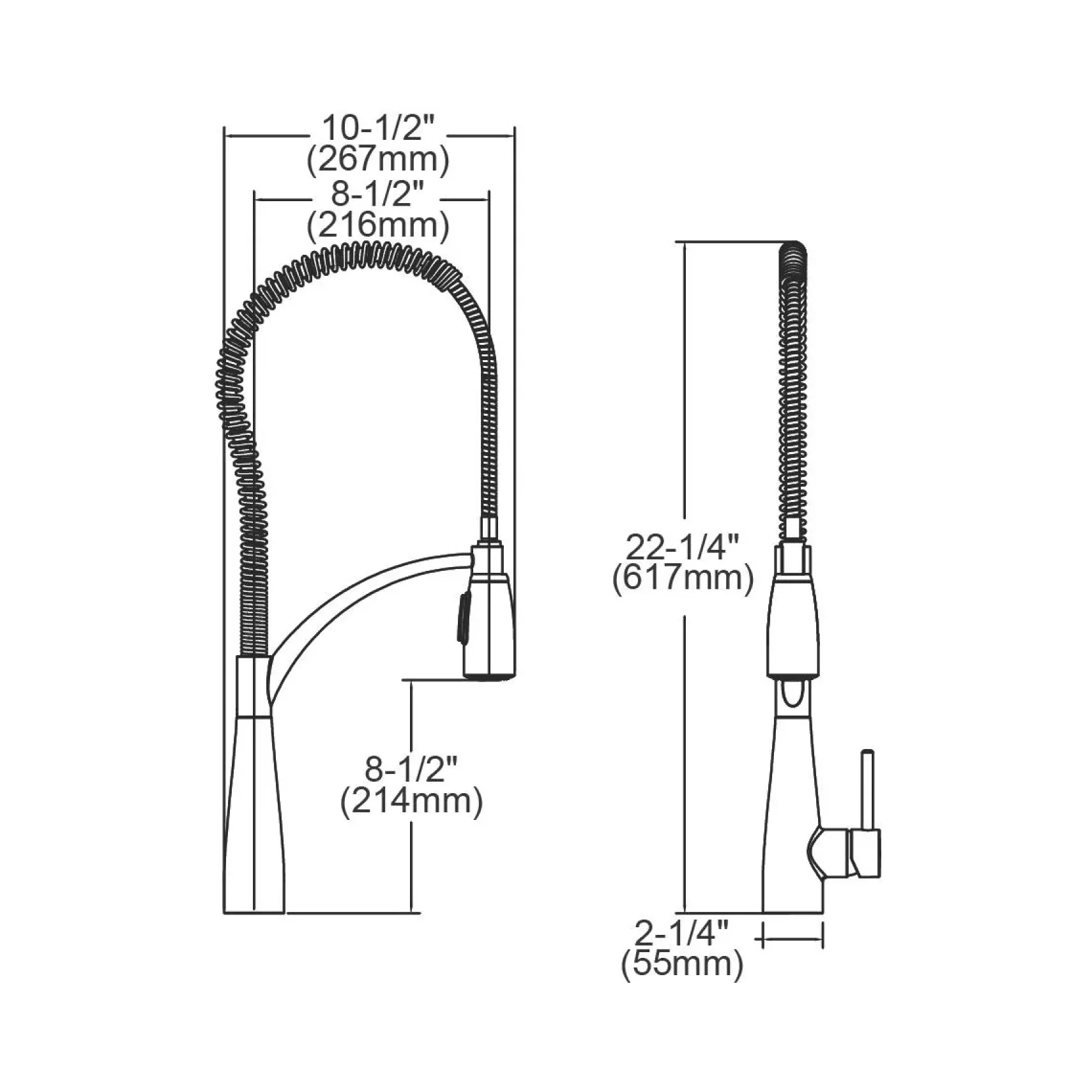 Elkay LKAV4061LS Avado Single Hole Kitchen Faucet with Semi-Professional Spout Forward Only Lever Handle Lustrous Steel