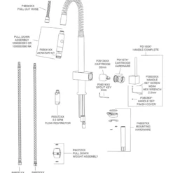 Elkay LKAV2031NK Avado Single Hole Kitchen Faucet with Semi-professional Spout and Lever Handle Brushed Nickel
