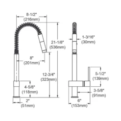 Elkay LKAV2031NK Avado Single Hole Kitchen Faucet with Semi-professional Spout and Lever Handle Brushed Nickel
