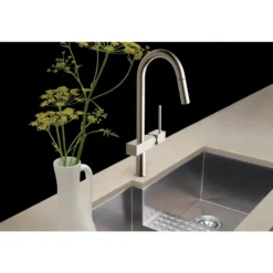Elkay LKAV1031NK Avado Single Hole Kitchen Faucet with Pull-down Spray and Lever Handle Brushed Nickel