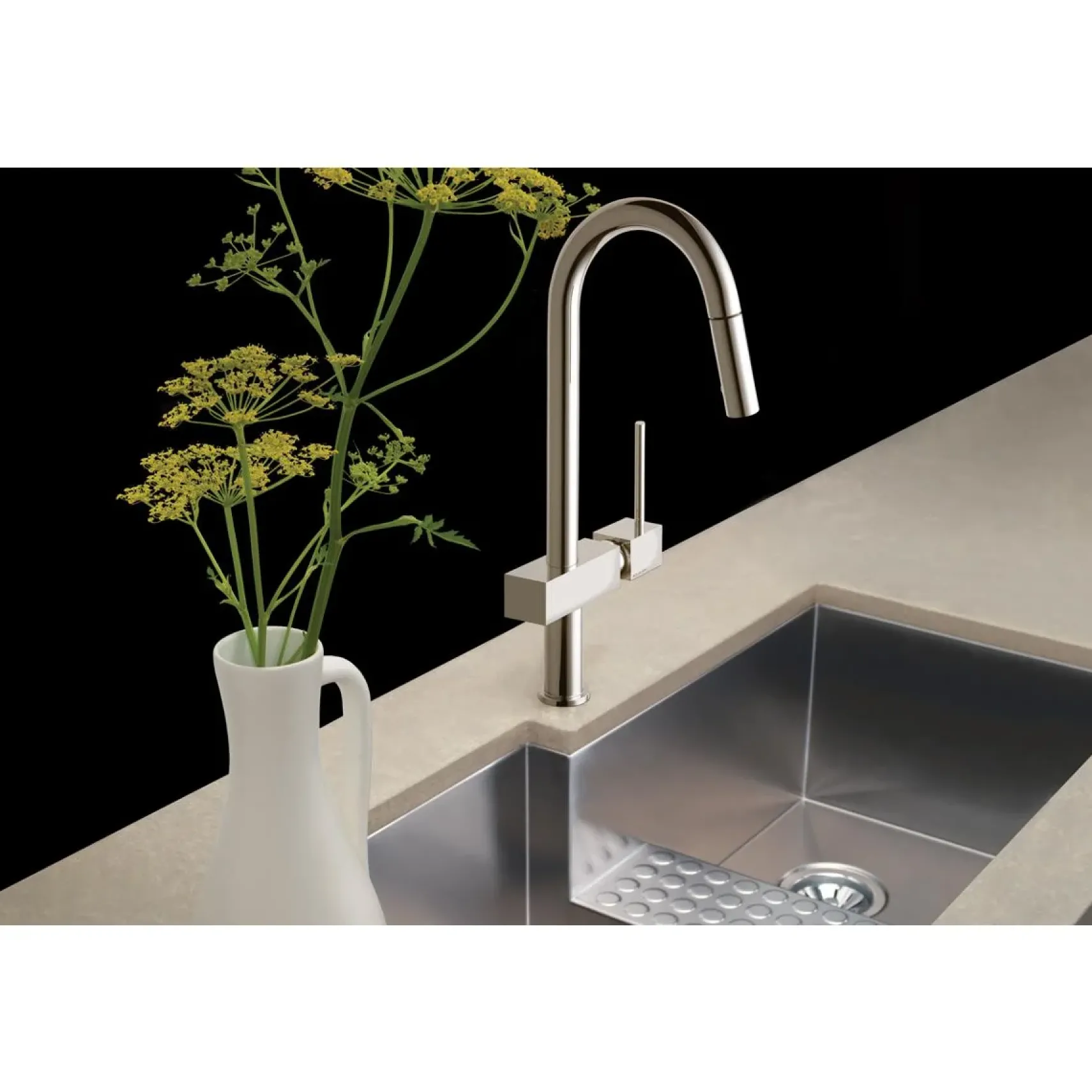 Elkay LKAV1031NK Avado Single Hole Kitchen Faucet with Pull-down Spray and Lever Handle Brushed Nickel