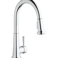 Elkay LK6000CR Everyday Single Hole Deck Mount Kitchen Faucet with Pull-down Spray Forward Only Lever Handle Chrome