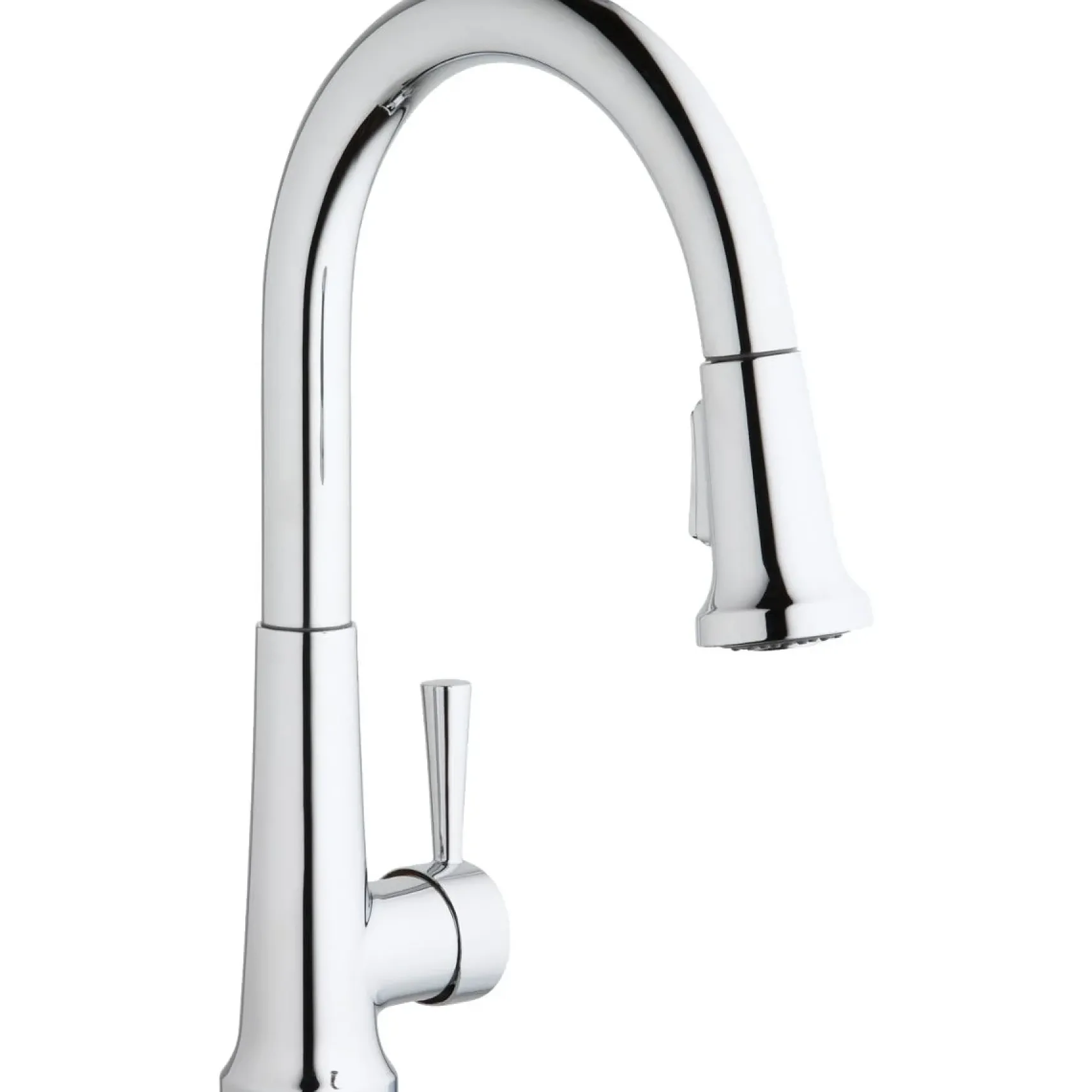 Elkay LK6000CR Everyday Single Hole Deck Mount Kitchen Faucet with Pull-down Spray Forward Only Lever Handle Chrome