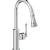 Elkay LKEC2031CR Explore Single Hole Kitchen Faucet with Pull-down Spray and Forward Only Lever Handle Chrome