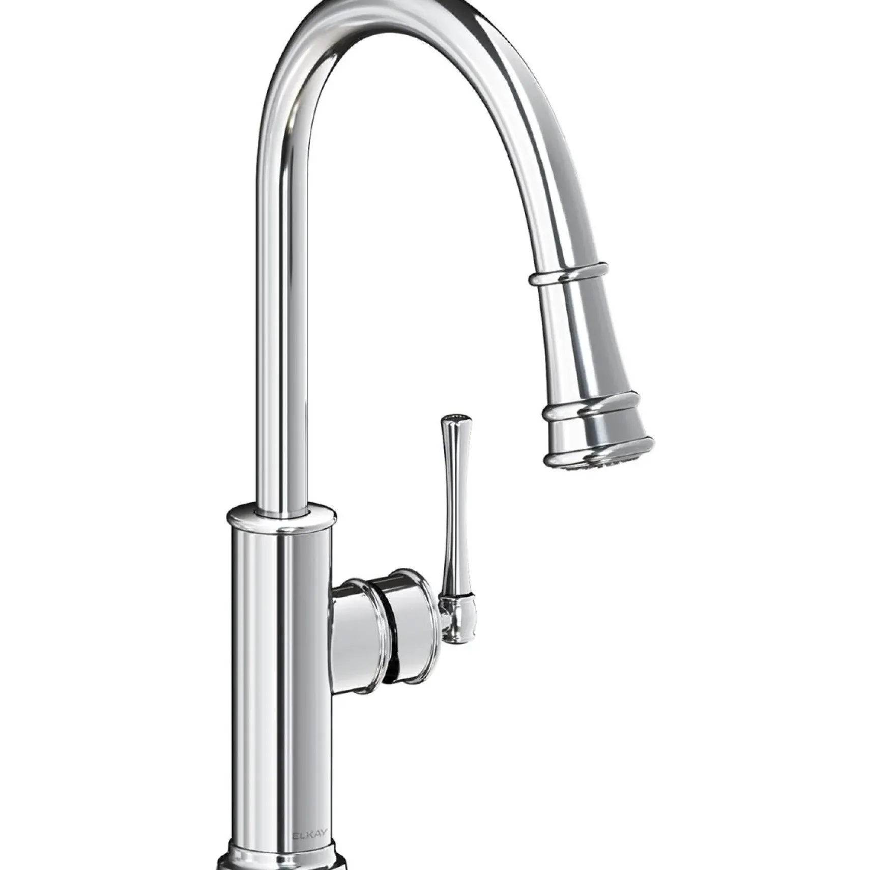Elkay LKEC2031CR Explore Single Hole Kitchen Faucet with Pull-down Spray and Forward Only Lever Handle Chrome