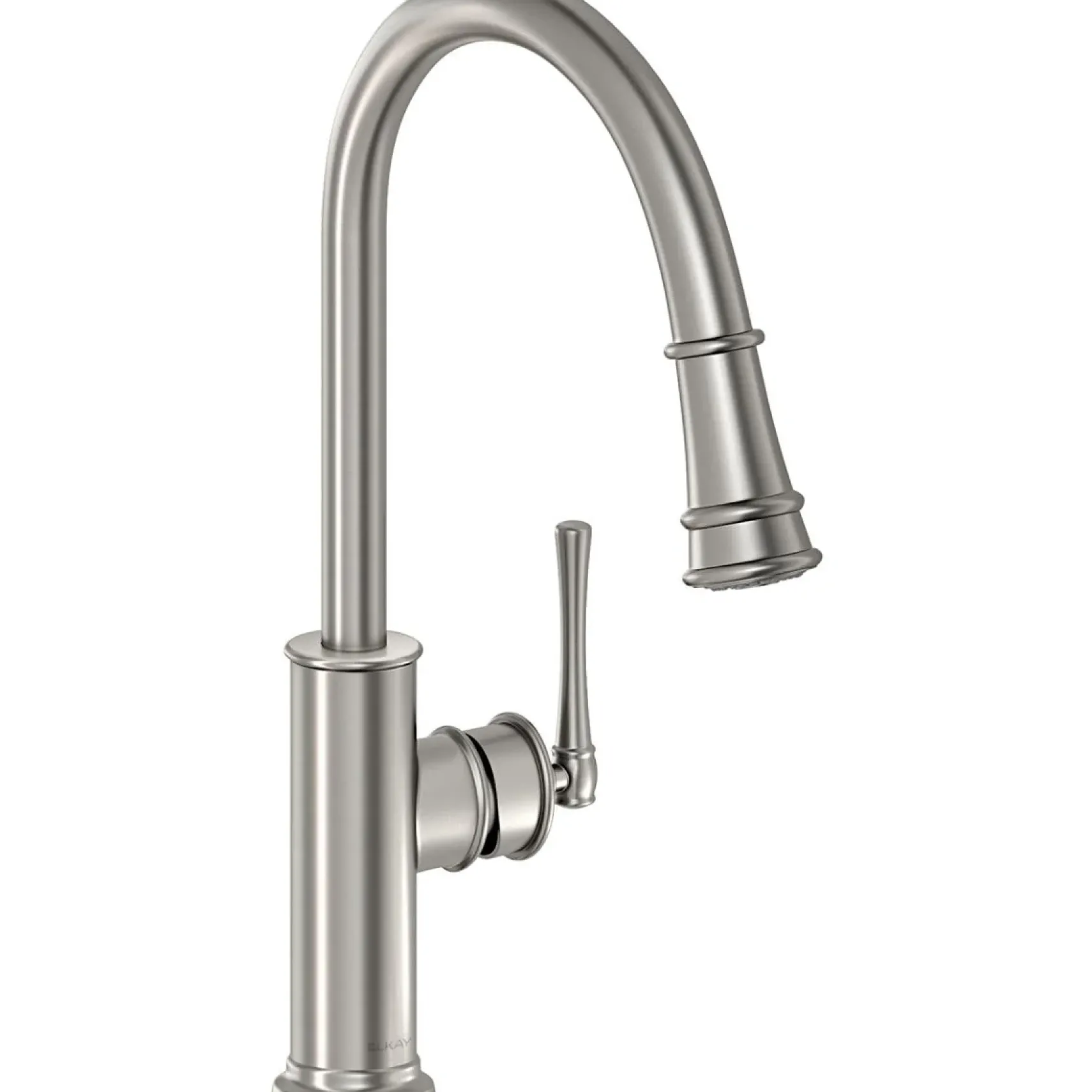 Elkay LKEC2031LS Explore Single Hole Kitchen Faucet with Pull-down Spray and Forward Only Lever Handle Lustrous Steel
