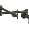 Elkay LKEC2091RB Explore Wall Mount Single Hole Pot Filler Kitchen Faucet with Lever Handles Oil Rubbed Bronze