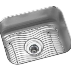 Elkay Lustertone Classic 15" Stainless Steel Bar Sink Kit, Lustrous Satin, ELUH129DBG