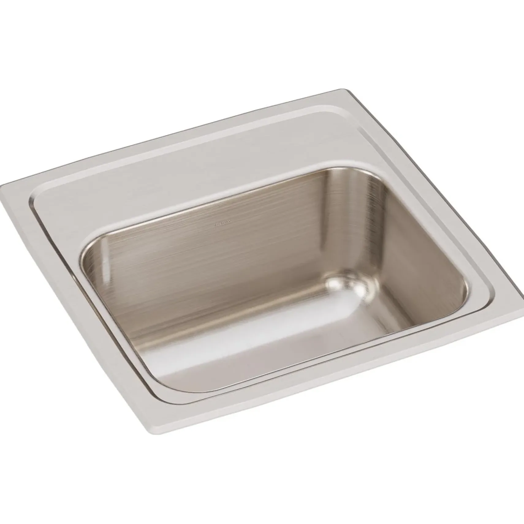 Elkay Lustertone Classic 15" Rectangular Stainless Steel Bar/Prep Sink, Lustrous Satin, No Faucet Hole, BLR150