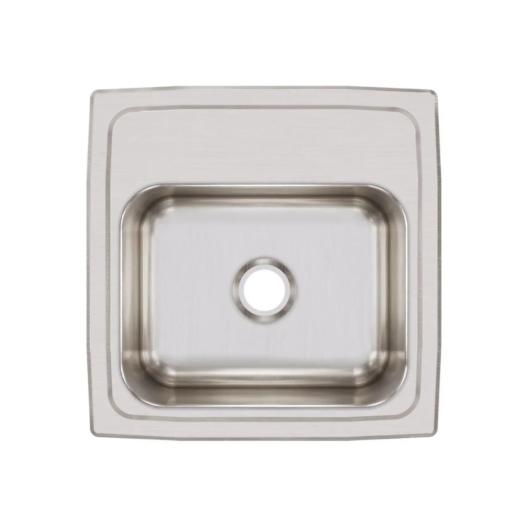 Elkay Lustertone Classic 15" Rectangular Stainless Steel Bar/Prep Sink, Lustrous Satin, No Faucet Hole, BLR150
