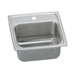 Elkay Lustertone Classic 15" Rectangular Stainless Steel Bar/Prep Sink, 1 Faucet Hole, BLRQ151