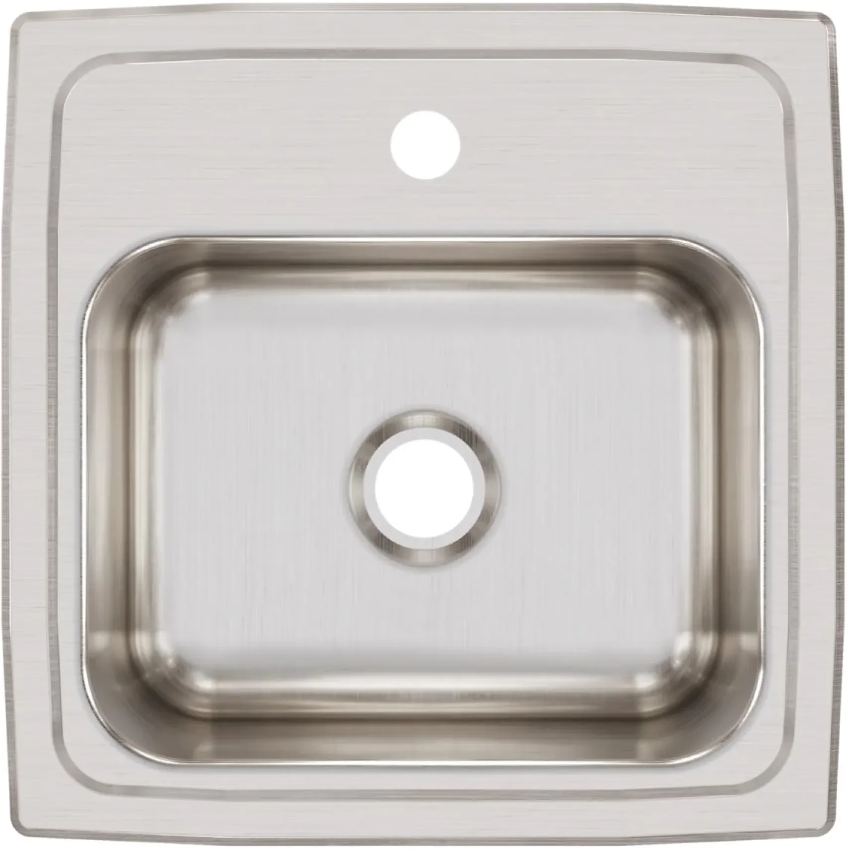 Elkay Lustertone Classic 15" Rectangular Stainless Steel Bar/Prep Sink, 1 Faucet Hole, BLRQ151
