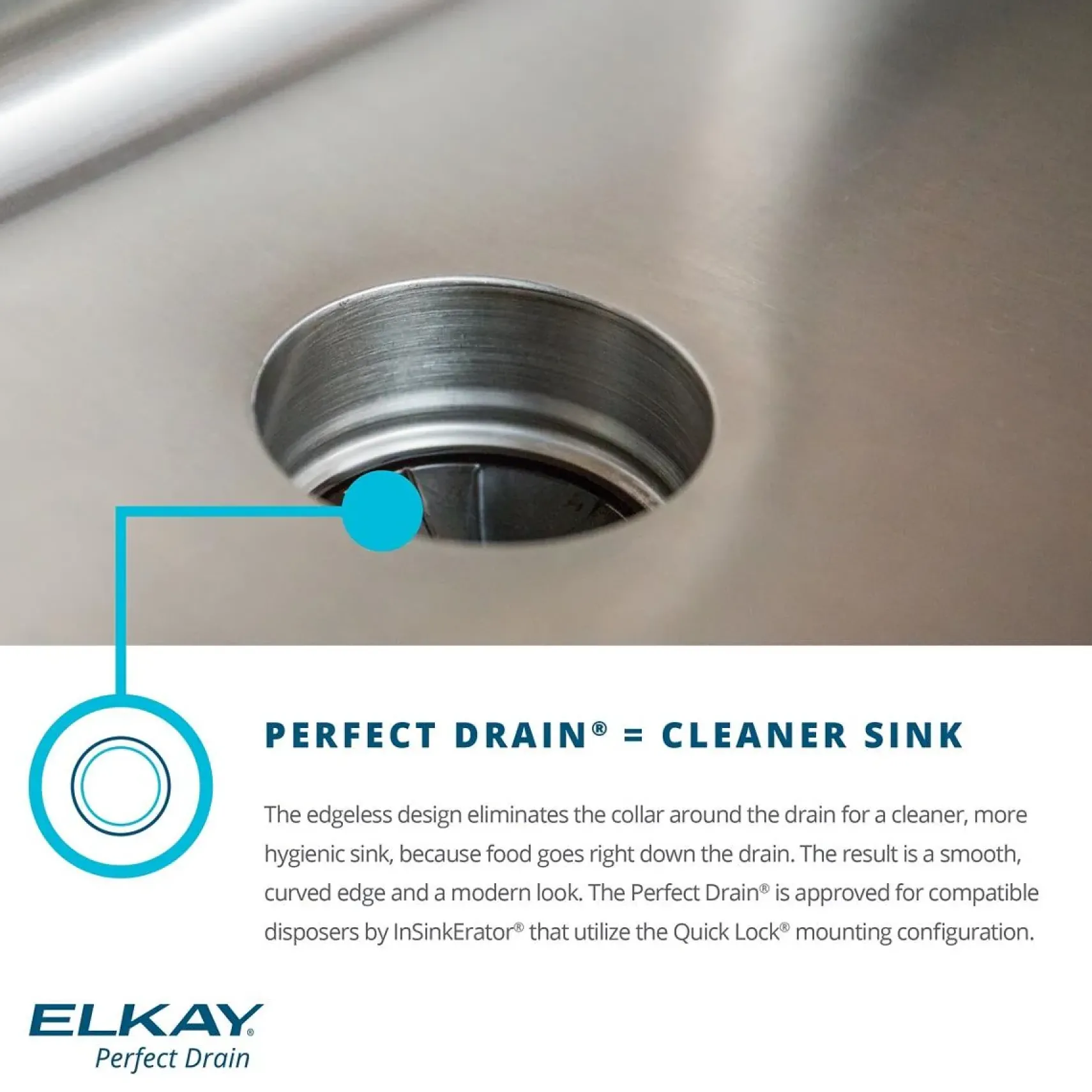 Elkay Lustertone Classic 20" Drop In/Topmount Stainless Steel Laundry/Utility Sink, Lustrous Satin, 1 Faucet Hole, DLR191910PD1
