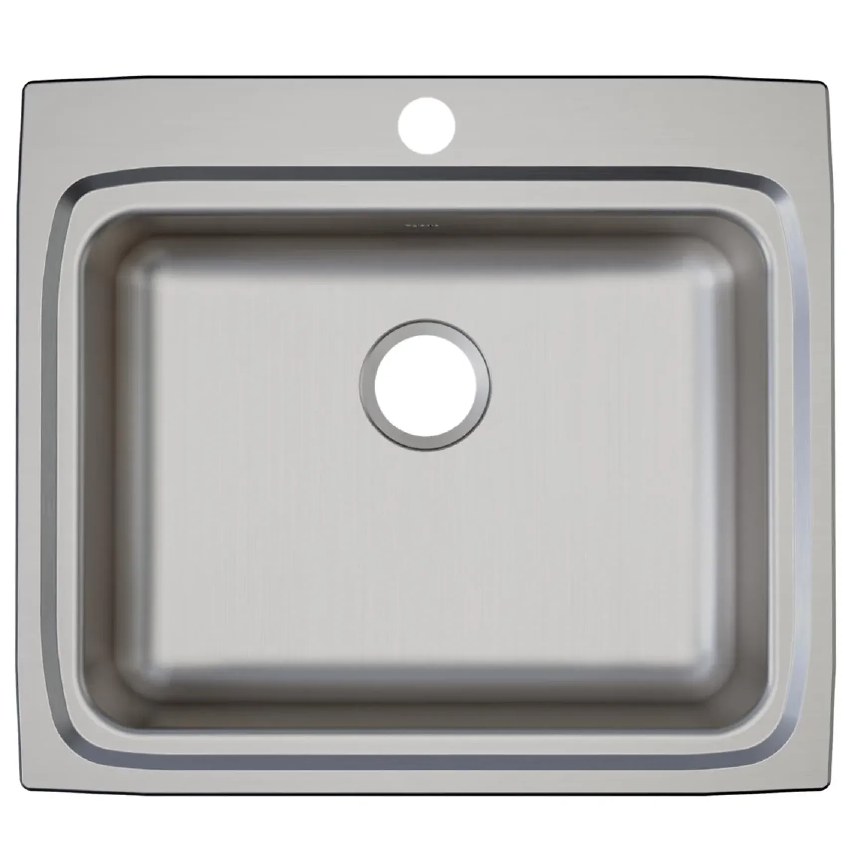 Elkay Lustertone Classic 25" Drop In/Topmount Stainless Steel ADA Kitchen Sink, Lustrous Satin, 3 Faucet Holes, LRAD2522603