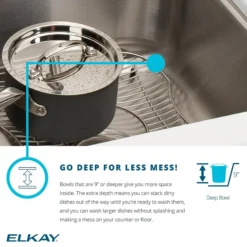 Elkay Celebrity 33" Drop In/Topmount Stainless Steel Kitchen Sink, 50/50 Double Bowl, Brushed Satin, 3 Faucet Holes, STCR3322L3