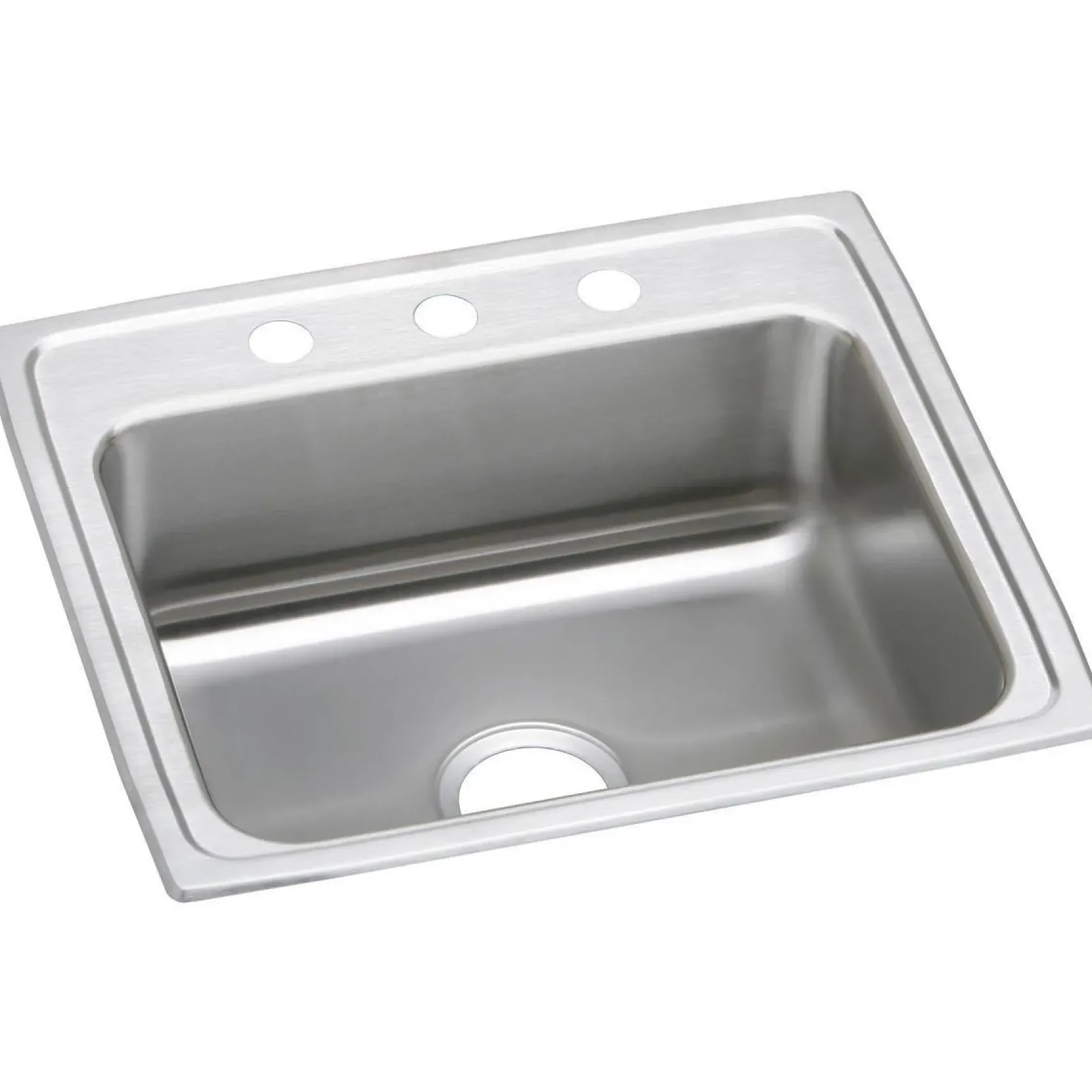 Elkay Celebrity 25" Stainless Steel Kitchen Sink, 20 Gauge, Brushed Satin, 3 Faucet Hole, PSR25223