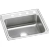 Elkay Celebrity 25" Stainless Steel Kitchen Sink, 20 Gauge, Brushed Satin, 3 Faucet Hole, PSR25213