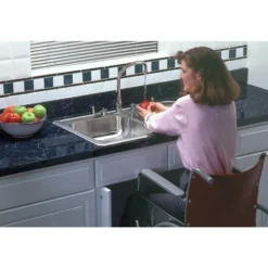 Elkay Celebrity 33" Stainless Steel Kitchen Sink, 50/50 Double Bowl, Brushed Satin, 4 Faucet Hole, GECR33214