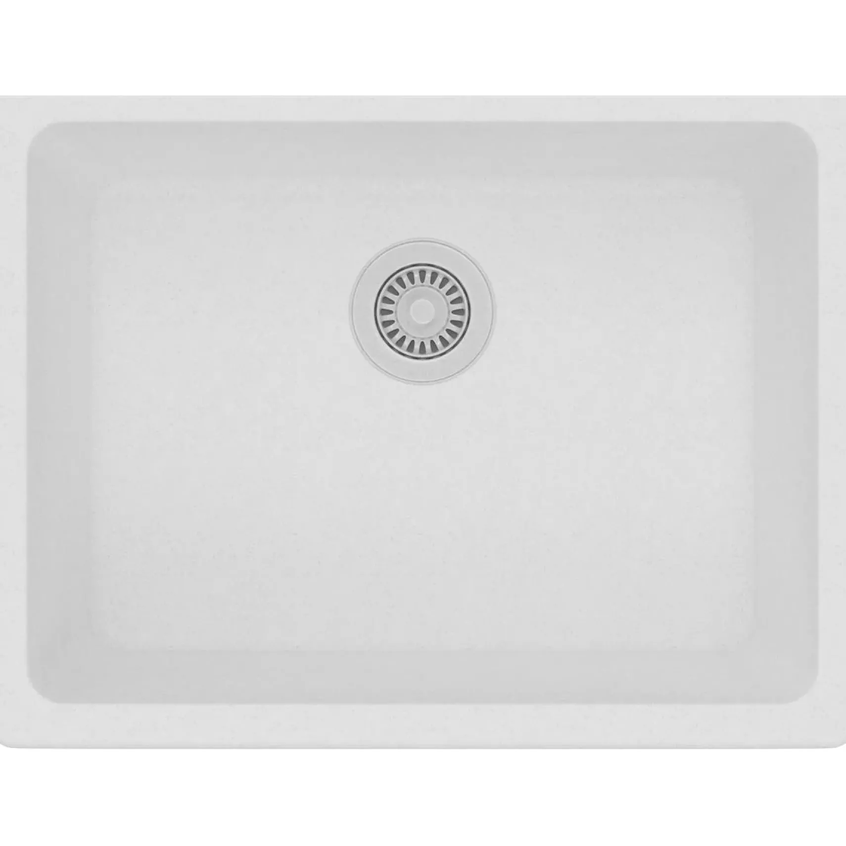 Elkay Classic 25" Quartz Kitchen Sink, White, ELGU2522WH0