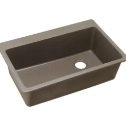 Elkay Classic 33" Quartz Kitchen Sink, Greige, ELG13322GR0