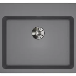 Elkay Classic 25" Quartz Kitchen Sink, Greystone, Pre-scored for up to 5 Faucet Hole, ELGAD2522PDGS0