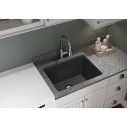 Elkay Classic 25" Quartz Laundry Sink, Dusk Gray, ELGU251912PDGY0