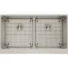 Elkay Crosstown 36" Stainless Steel Farmhouse Kitchen Sink for Interchangeable Apron, 50/50 Double Bowl, 16 Gauge, Polished Satin, CTXFA34179C