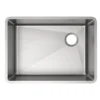 Elkay Crosstown 26" Stainless Steel Kitchen Sink, 18 Gauge, Polished Satin, ECTRU24179RT