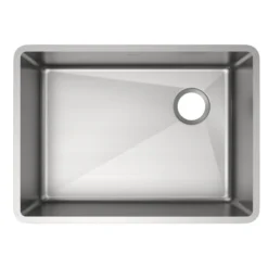 Elkay Crosstown 26" Stainless Steel Kitchen Sink, 18 Gauge, Polished Satin, ECTRU24179RT