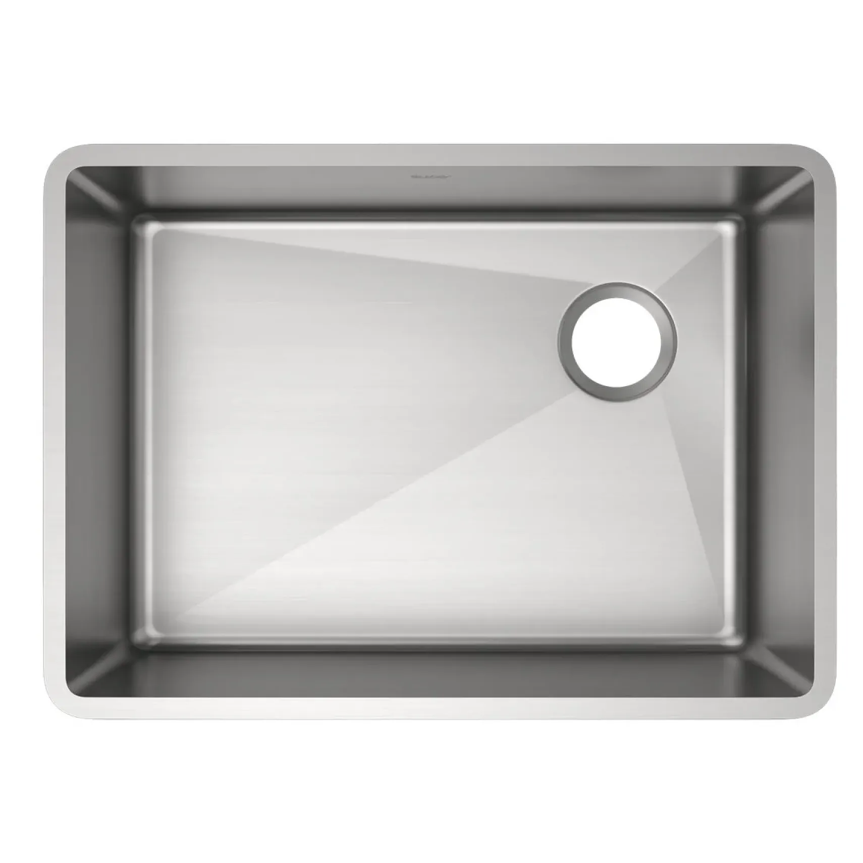 Elkay Crosstown 26" Stainless Steel Kitchen Sink, 18 Gauge, Polished Satin, ECTRU24179RT
