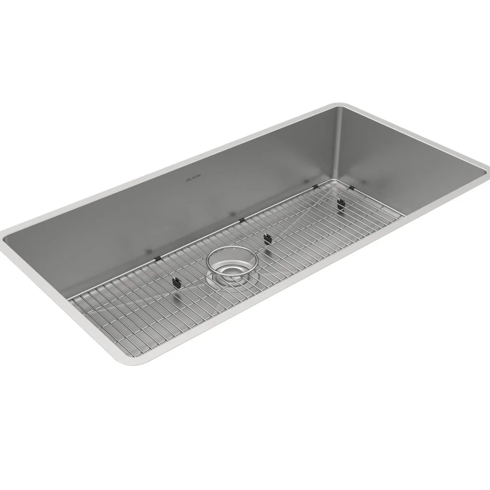 Elkay Crosstown 37" Stainless Steel Kitchen Sink, 18 Gauge, Polished Satin, ECTRU35179TC