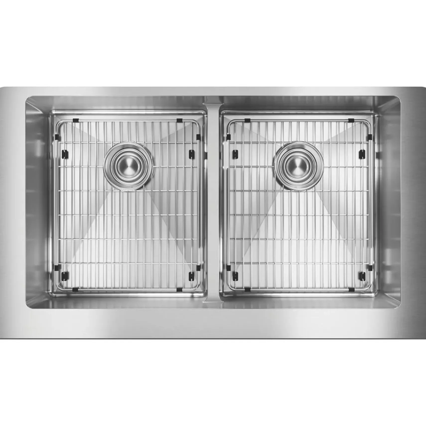 Elkay Crosstown 36" Stainless Steel Farmhouse Kitchen Sink, 50/50 Double Bowl, 18 Gauge, Polished Satin, ECTRUFA32179C