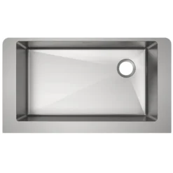 Elkay Crosstown 36" Stainless Steel Farmhouse Kitchen Sink, 18 Gauge, Polished Satin, ECTRUF30179R