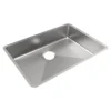 Elkay Crosstown 26" Undermount Stainless Steel ADA Kitchen Sink, Polished Satin, 18 Gauge, ECTRUAD241755