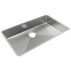 Elkay Crosstown 30" Undermount Stainless Steel ADA Kitchen Sink, Polished Satin, 18 Gauge, ECTRUAD281755