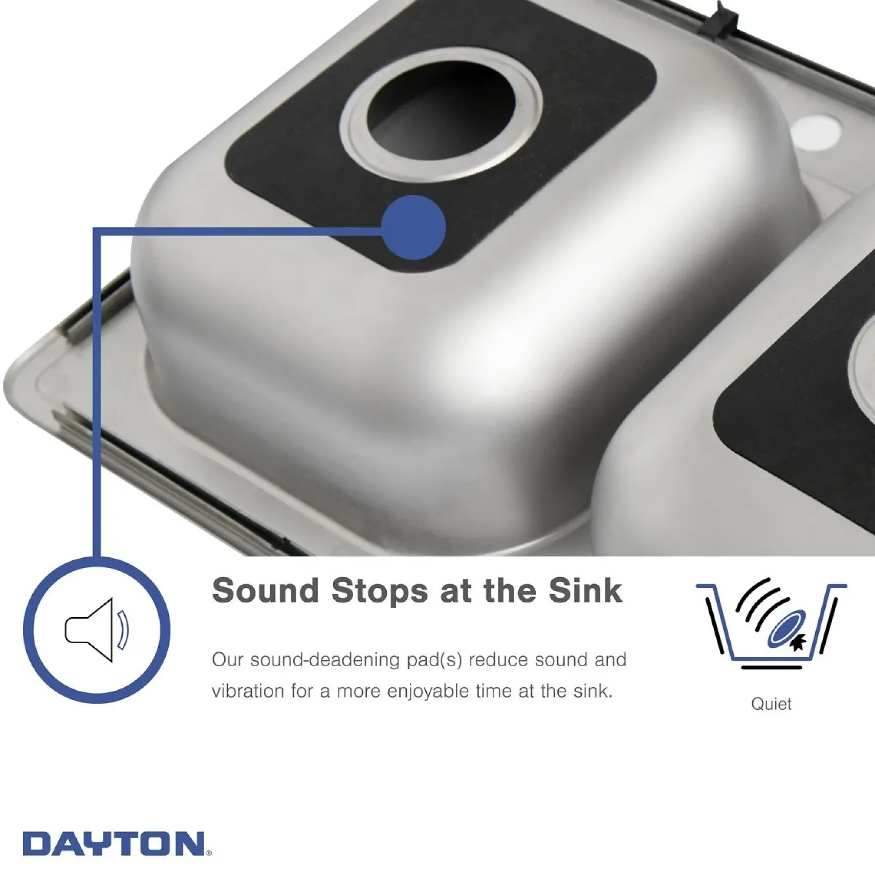Elkay Dayton 33" Stainless Steel Kitchen Sink, 50/50 Double Bowl, Satin, 4 Faucet Hole, D233214