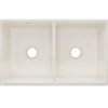 Elkay 33" Fireclay Farmhouse Kitchen Sink, 50/50 Double Bowl, Biscuit, SWUF32189BI