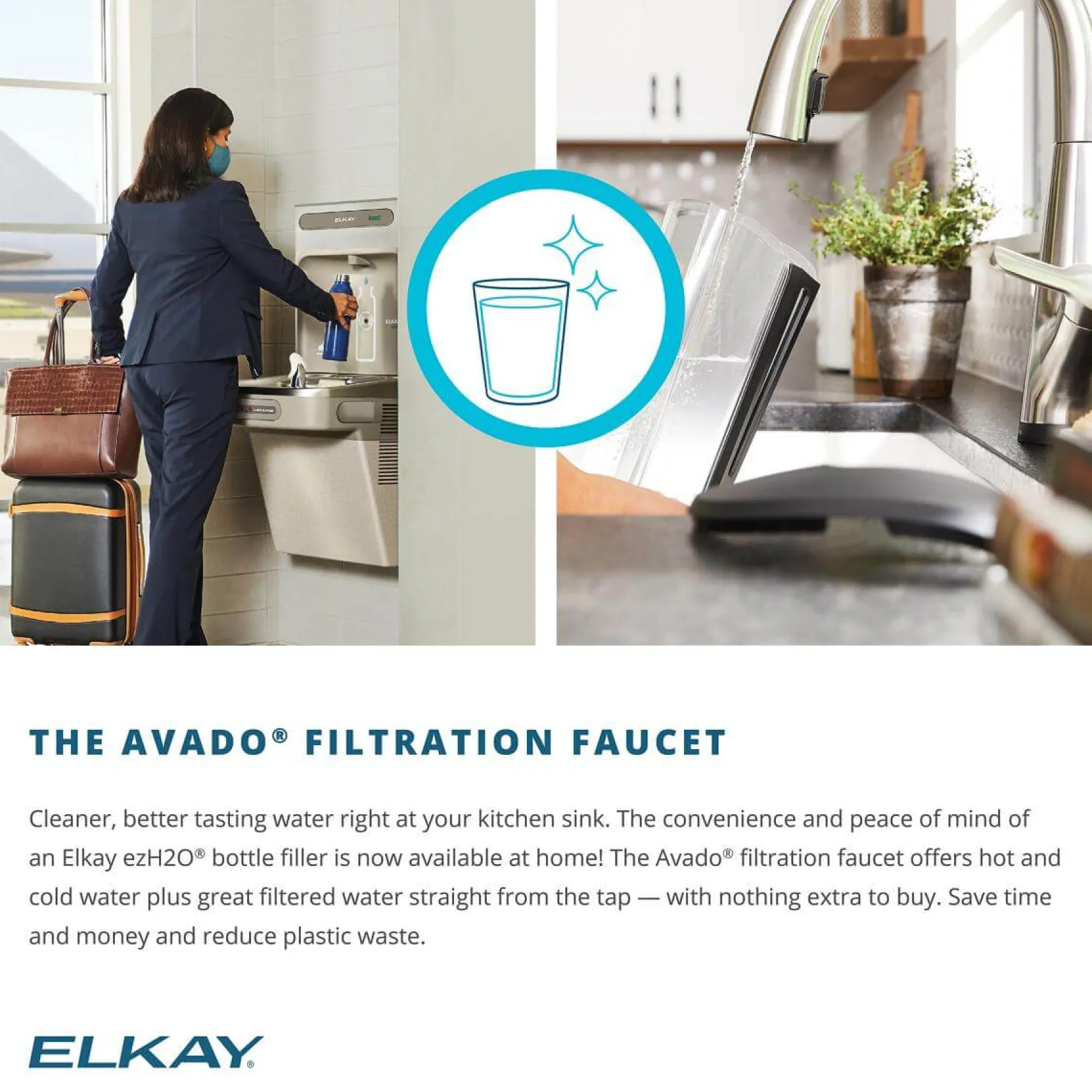 Elkay 30" Fireclay Farmhouse Sink Kit with Faucet, Single Bowl Matte Gray, SWUF28179MGFLC