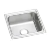 Elkay Lustertone Classic 19" Rectangular Stainless Steel Bar/Prep Sink, Lustrous Satin, 18 Gauge, DLFR191810PD