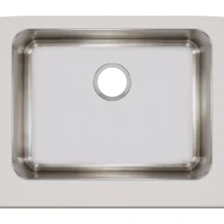 Elkay Lustertone Classic 25" Stainless Steel Farmhouse Kitchen Sink, 18 Gauge, Lustrous Satin, ELUHF2520