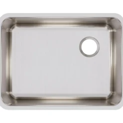 Elkay Lustertone Classic 26" Stainless Steel Kitchen Sink, 18 Gauge, Lustrous Satin, ELUH231710R