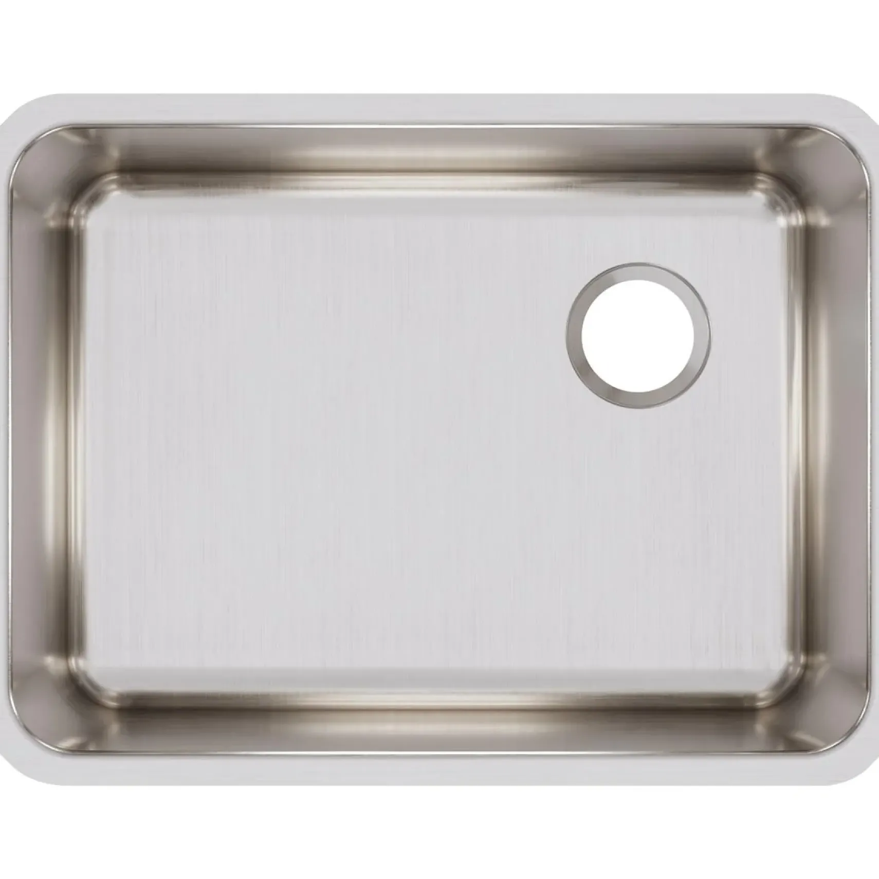 Elkay Lustertone Classic 26" Stainless Steel Kitchen Sink, 18 Gauge, Lustrous Satin, ELUH231710R