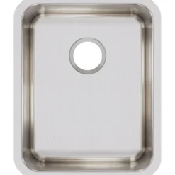 Elkay Lustertone Classic 17" Stainless Steel Kitchen Sink, 18 Gauge, Lustrous Satin, ELUH1418