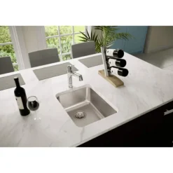 Elkay Lustertone Classic 17" Stainless Steel Kitchen Sink, 18 Gauge, Lustrous Satin, ELUH1418
