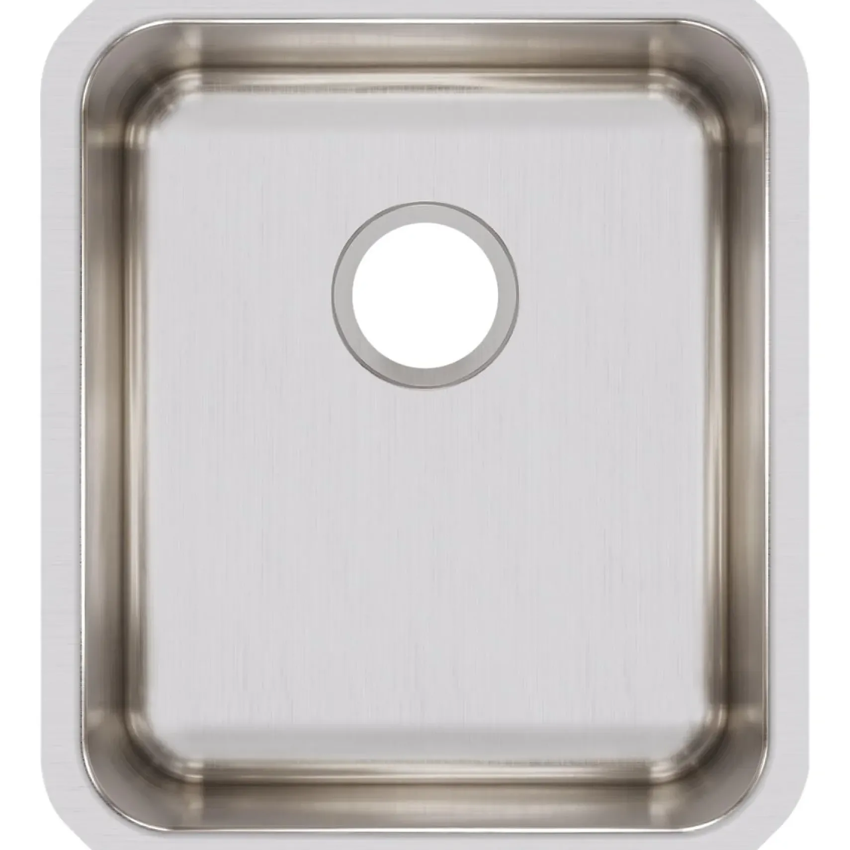 Elkay Lustertone Classic 16" Stainless Steel Kitchen Sink, 18 Gauge, Lustrous Satin, ELUH1316