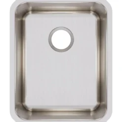 Elkay Lustertone Classic 17" Stainless Steel Kitchen Sink, 18 Gauge, Lustrous Satin, ELUH141810