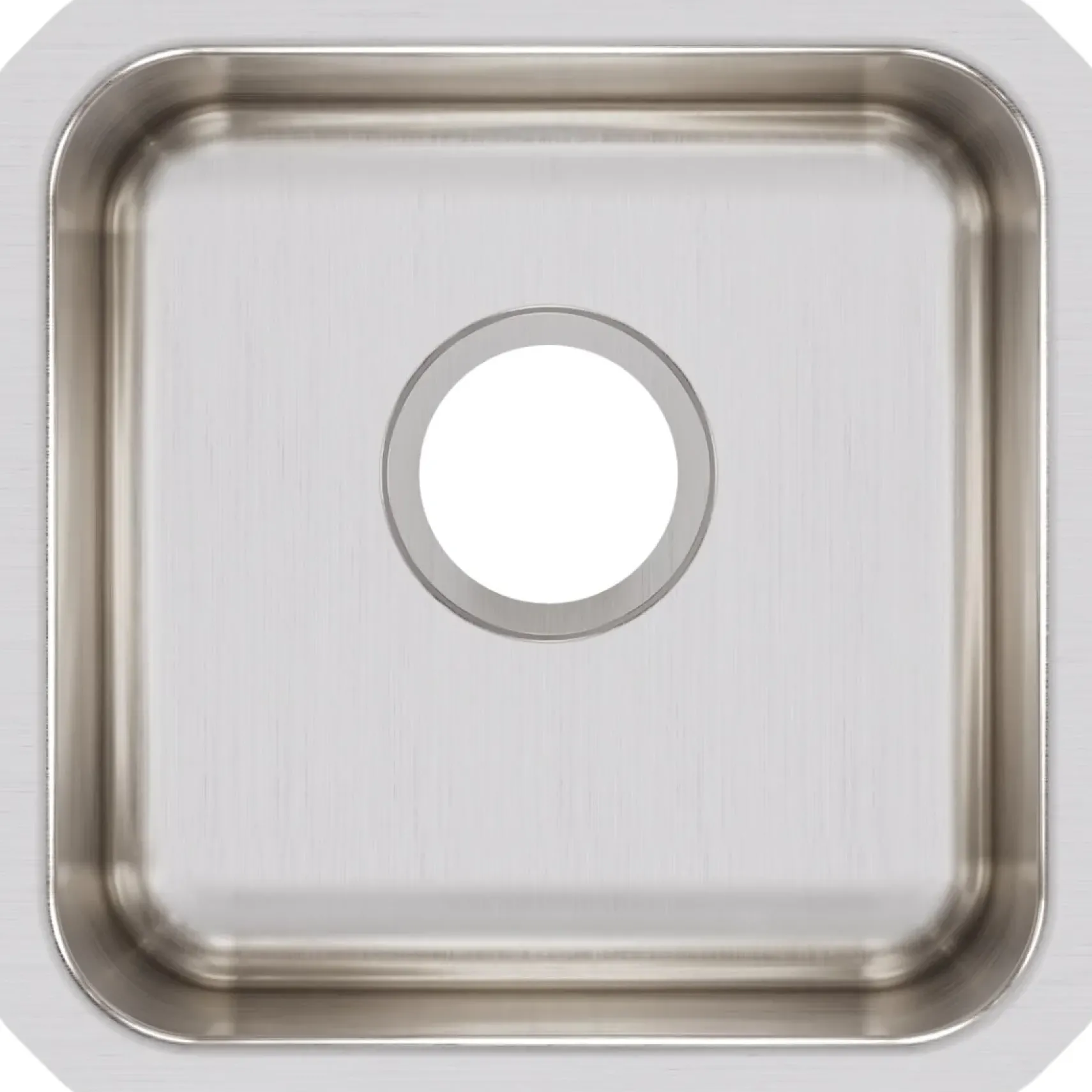 Elkay Lustertone Classic 15" Stainless Steel Kitchen Sink, 18 Gauge, Lustrous Satin, ELUH1212